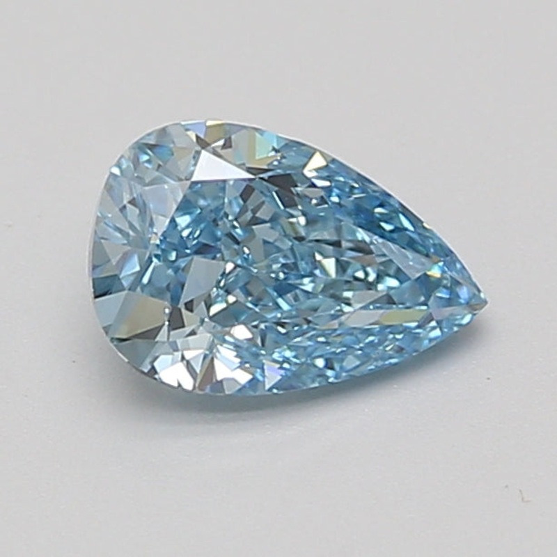 1.11 Ct Pear Lab Diamond  Fancy Vivid Blue  VS2   IGI
