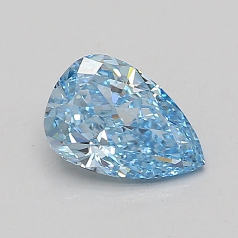 1.11 Ct Pear Lab Diamond  Fancy Vivid Blue  VVS2   IGI