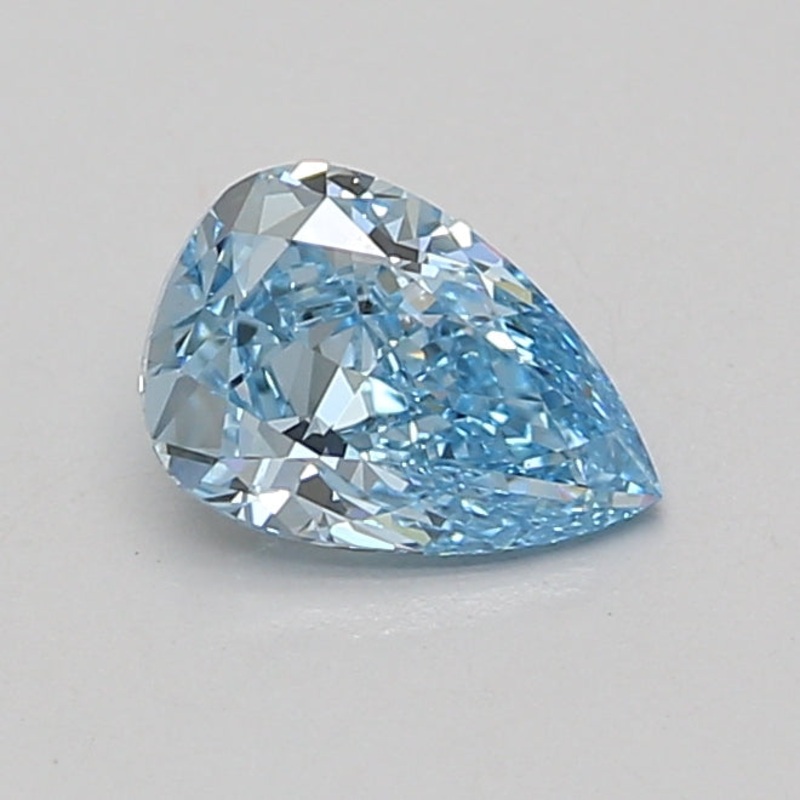 1.13 Ct Pear Lab Diamond  Fancy Vivid Blue  VS1   IGI