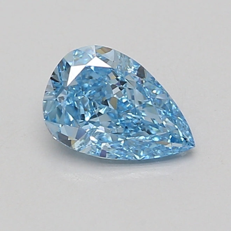 1.13 Ct Pear Lab Diamond  Fancy Vivid Blue  VVS2   IGI