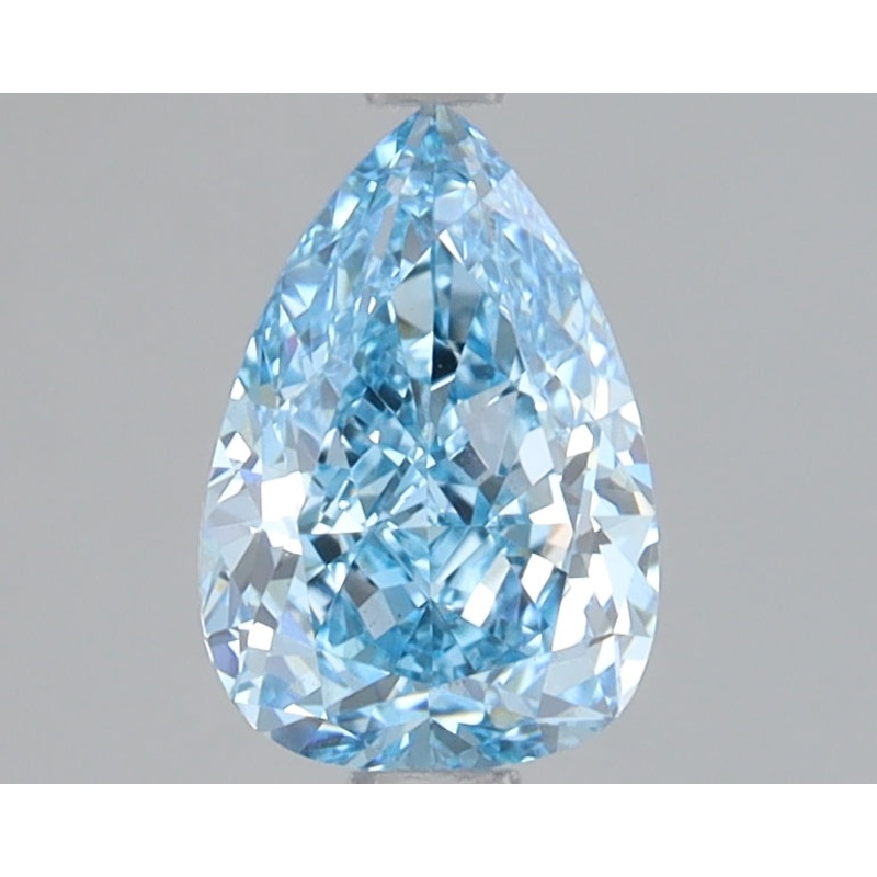 1.15 Ct Pear Lab Diamond  Fancy Vivid Blue  VS1   IGI