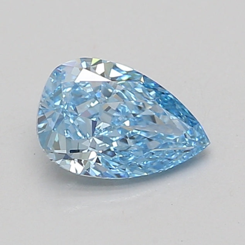 1.15 Ct Pear Lab Diamond  Fancy Vivid Blue  VVS2   IGI