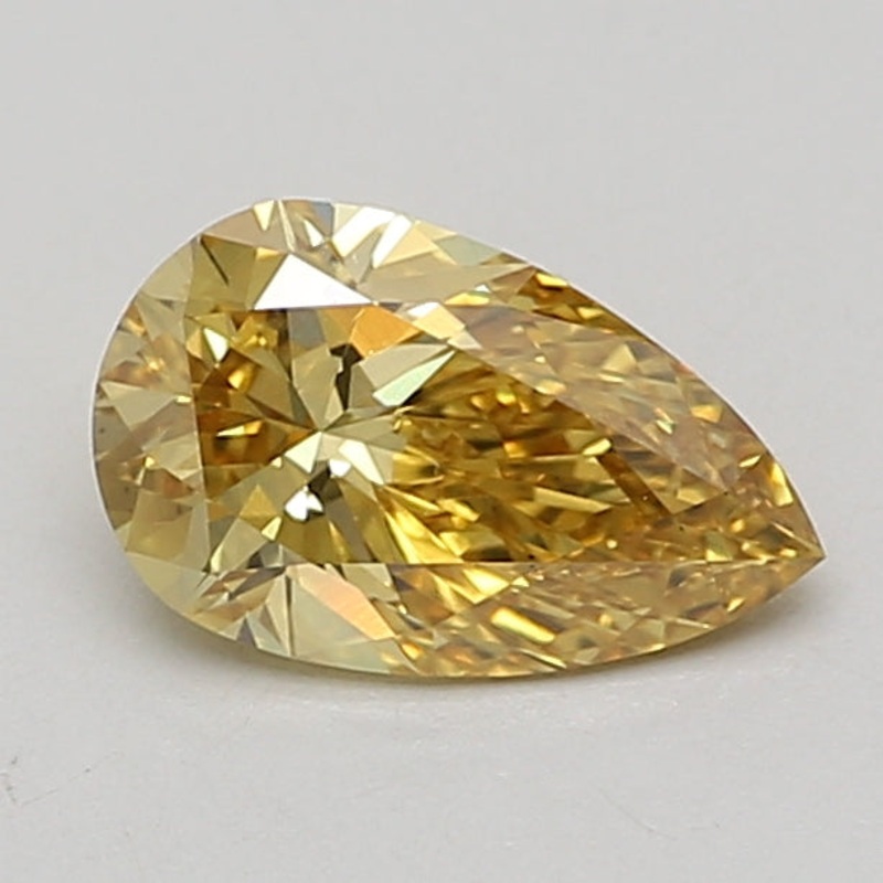 1.2 Ct Pear Lab Diamond  Fancy Vivid Yellow  VS1   IGI
