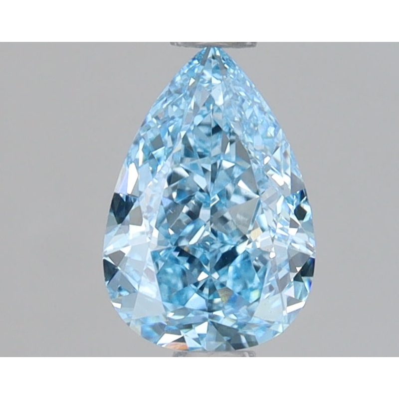 1 Ct Pear Lab Diamond  Fancy Vivid Blue  VS1   IGI