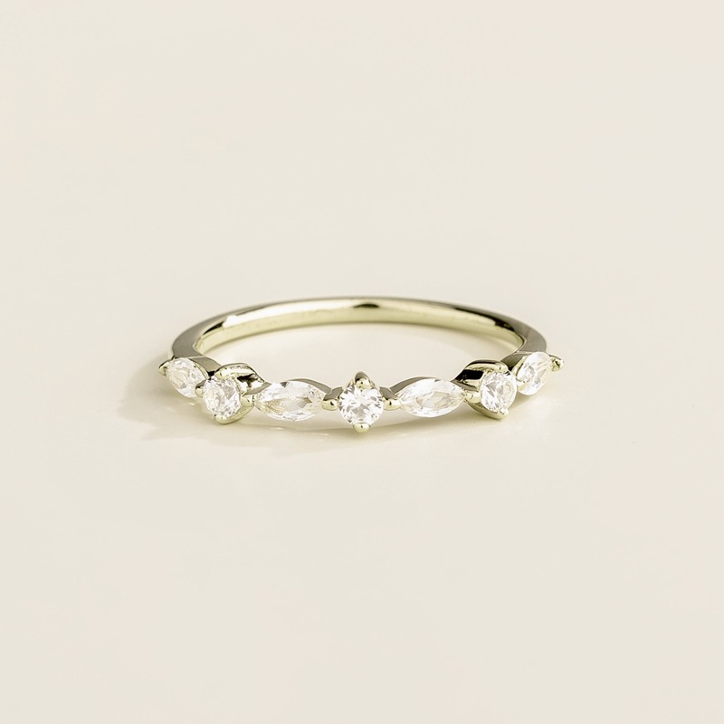Markiz White Gold Ring Set With Diamonds