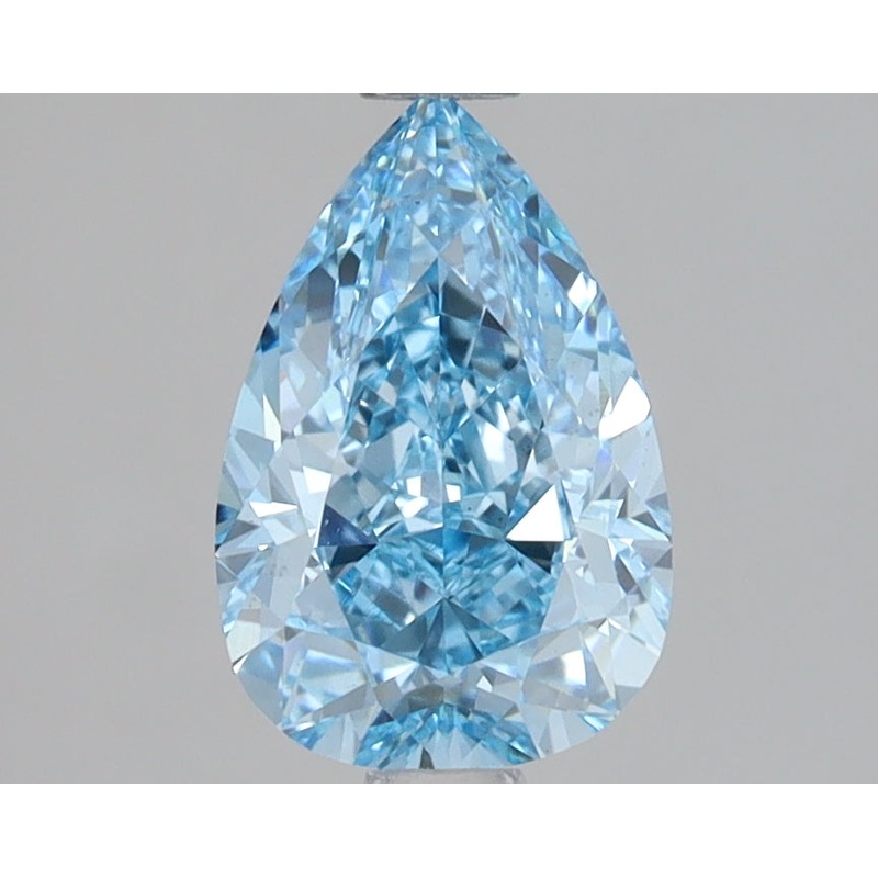 1.47 Ct Pear Lab Diamond  Fancy Vivid Blue  VS2   IGI