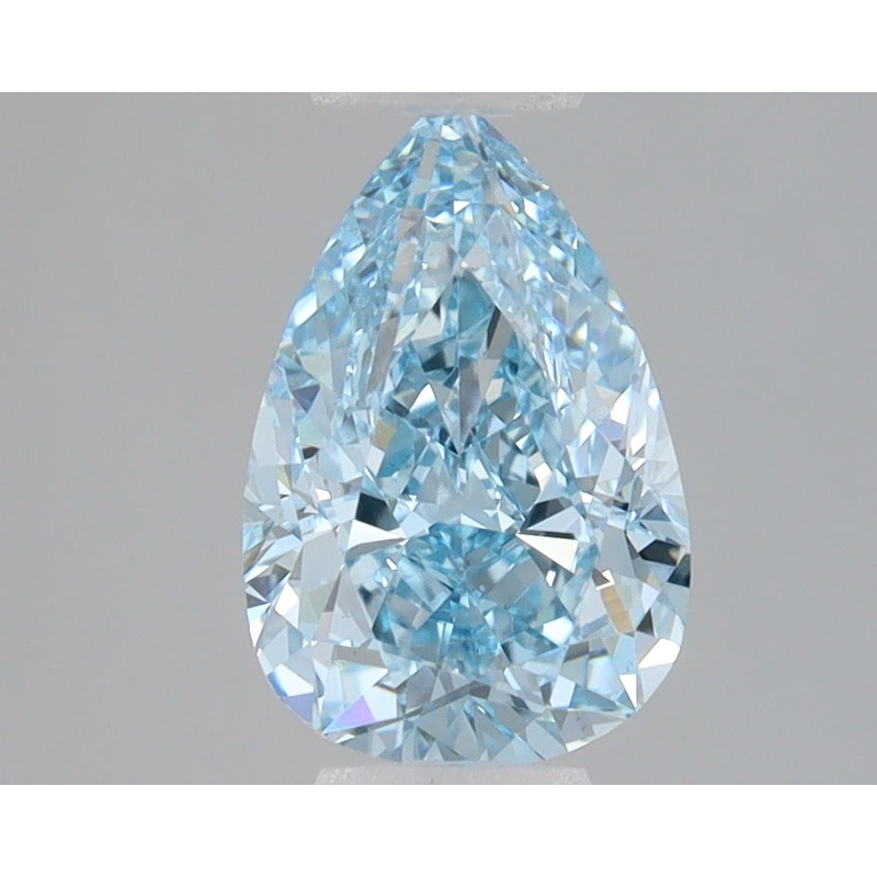 1.5 Ct Pear Lab Diamond  Fancy Vivid Blue  VS2   IGI