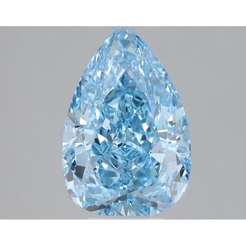 1.5 Ct Pear Lab Diamond  Fancy Vivid Blue  VVS2   IGI