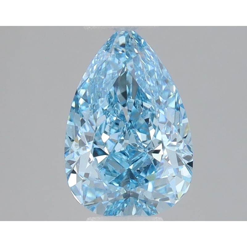 1.51 Ct Pear Lab Diamond  Fancy Vivid Blue  VS1   IGI