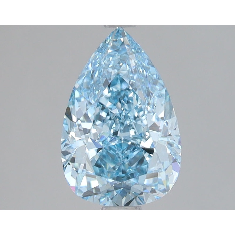 1.51 Ct Pear Lab Diamond  Fancy Vivid Blue  VVS2   IGI