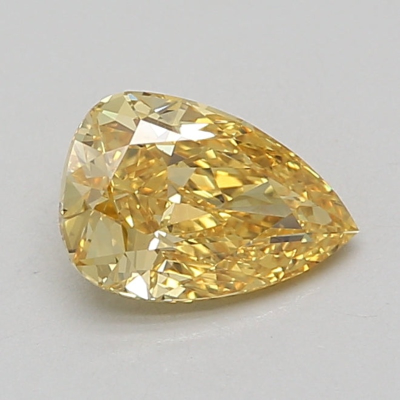 1.51 Ct Pear Lab Diamond  Fancy Vivid Yellow  VS2   IGI