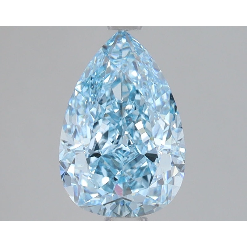 1.53 Ct Pear Lab Diamond  Fancy Vivid Blue  VS1   IGI