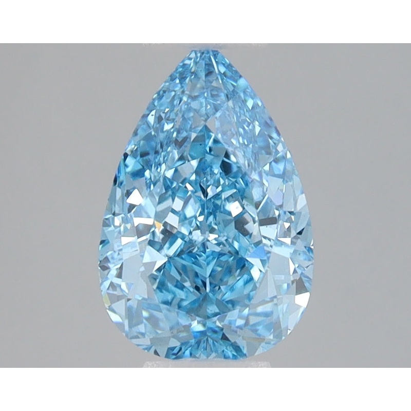 1.54 Ct Pear Lab Diamond  Fancy Vivid Blue  VS2   IGI