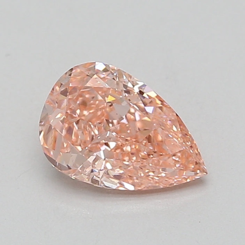1.55 Ct Pear Lab Diamond  Fancy Vivid Pink  SI1   IGI