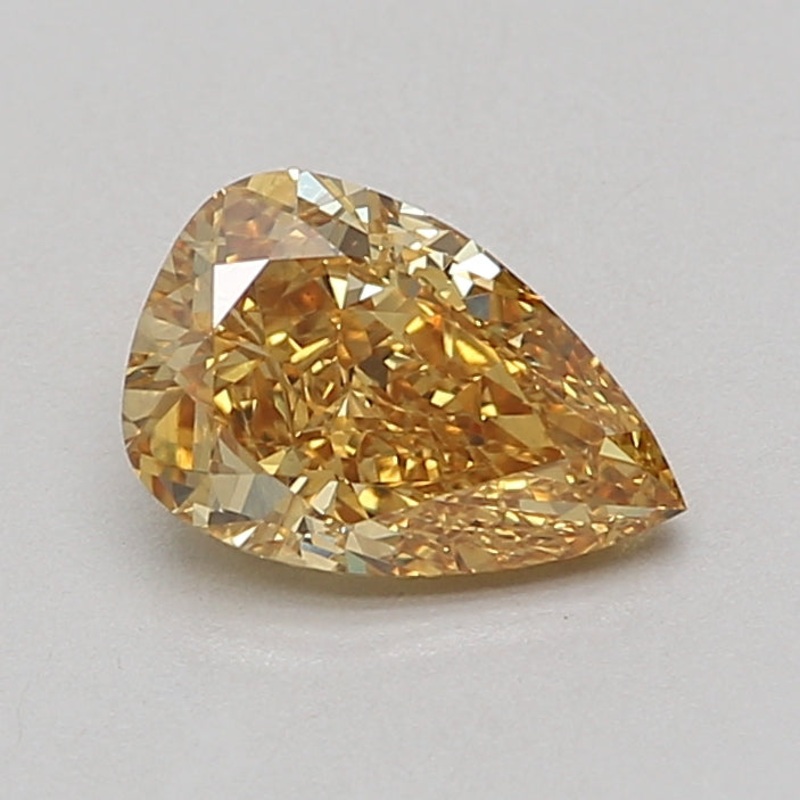 1.56 Ct Pear Lab Diamond  Fancy Vivid Yellow  VS1   IGI