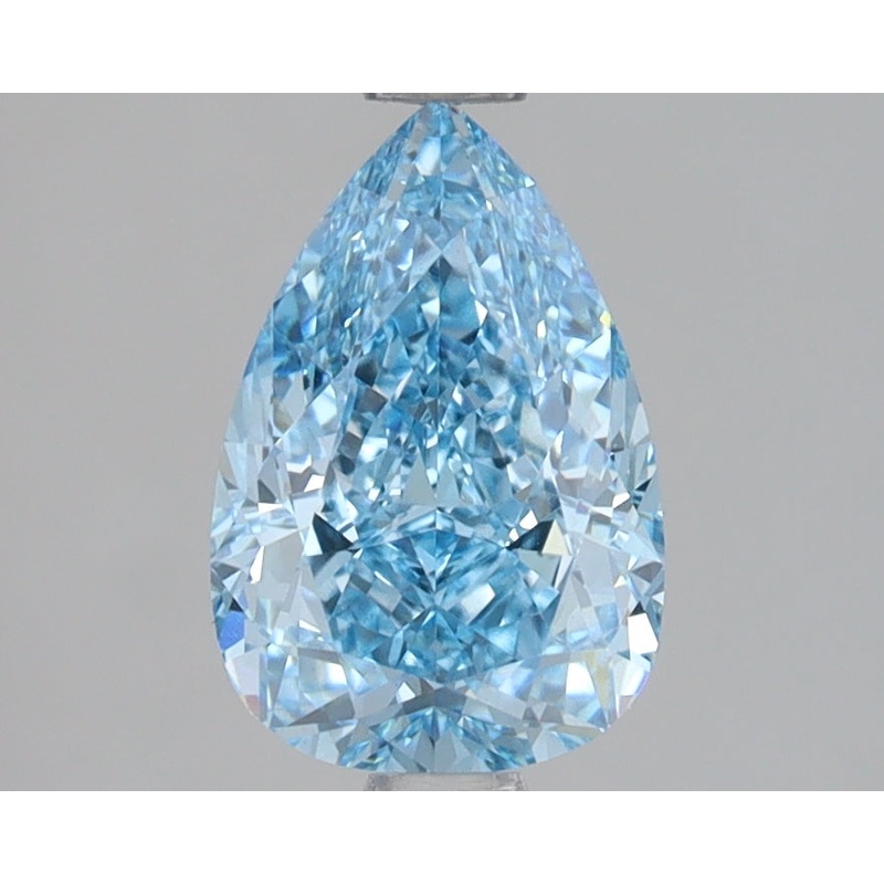 1.57 Ct Pear Lab Diamond  Fancy Vivid Blue  VS1   IGI