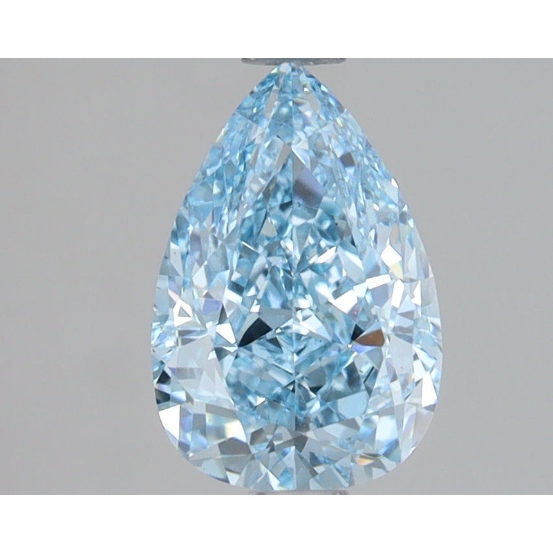 1.58 Ct Pear Lab Diamond  Fancy Vivid Blue  VS1   IGI