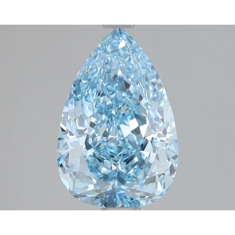 1.59 Ct Pear Lab Diamond  Fancy Vivid Blue  VS1   IGI