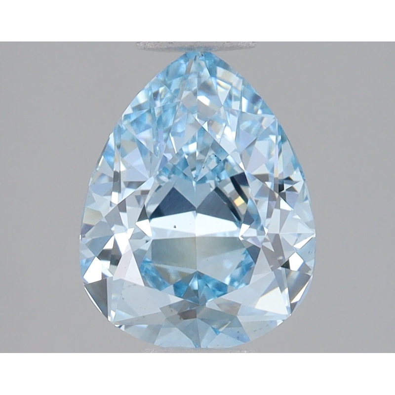 1.83 Ct Pear Lab Diamond  Fancy Intense Blue  VS1   IGI