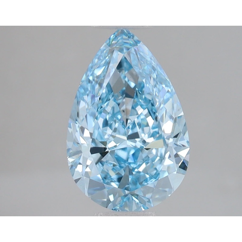 1.95 Ct Pear Lab Diamond  Fancy Vivid Blue  VS1   IGI