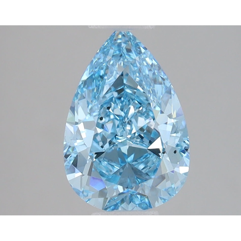 2.02 Ct Pear Lab Diamond  Fancy Vivid Blue  VS2   IGI