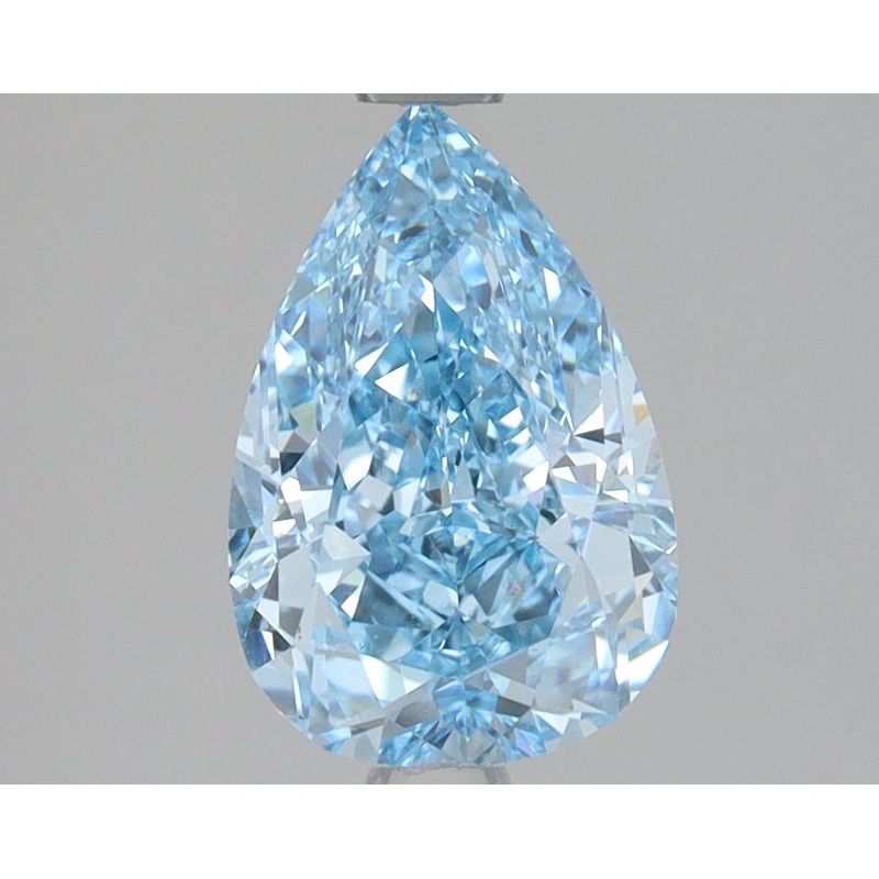 2.02 Ct Pear Lab Diamond  Fancy Vivid Blue  VVS2   IGI