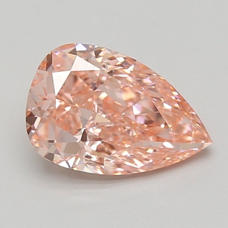 2.02 Ct Pear Lab Diamond  Fancy Vivid Pink  VS1   IGI