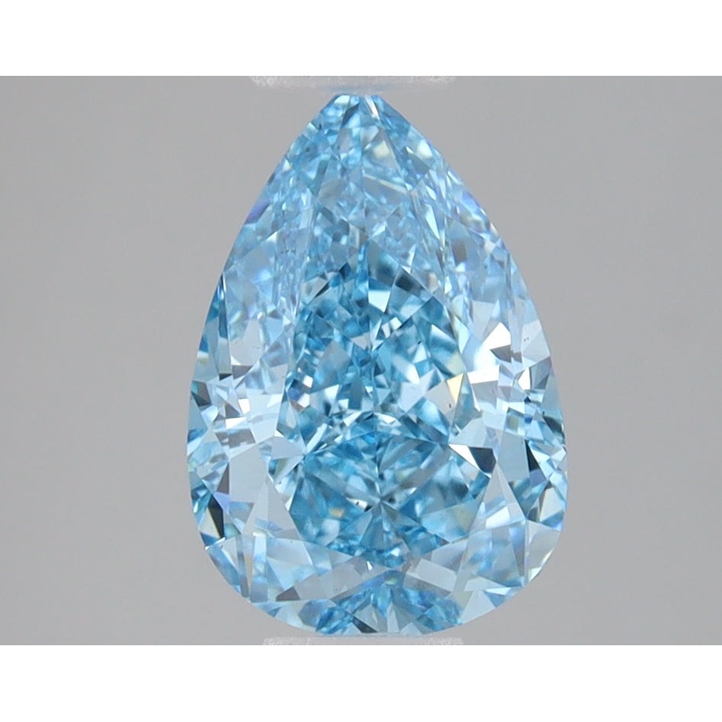 2.03 Ct Pear Lab Diamond  Fancy Vivid Blue  VS1   IGI