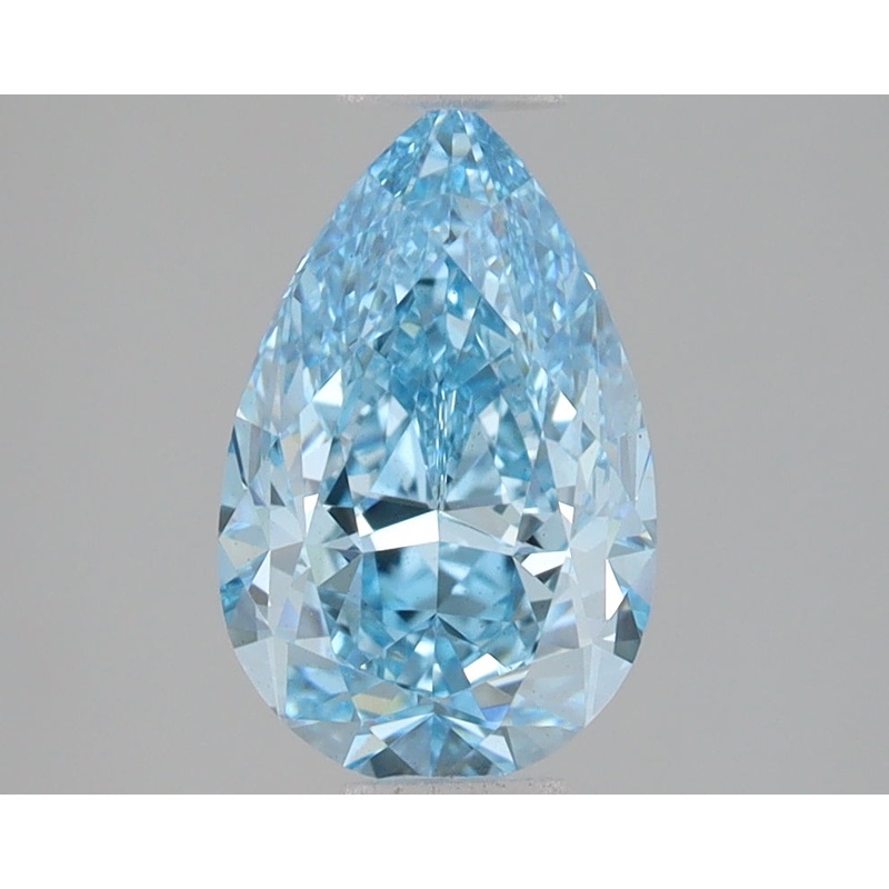 2.03 Ct Pear Lab Diamond  Fancy Vivid Blue  VVS2   IGI
