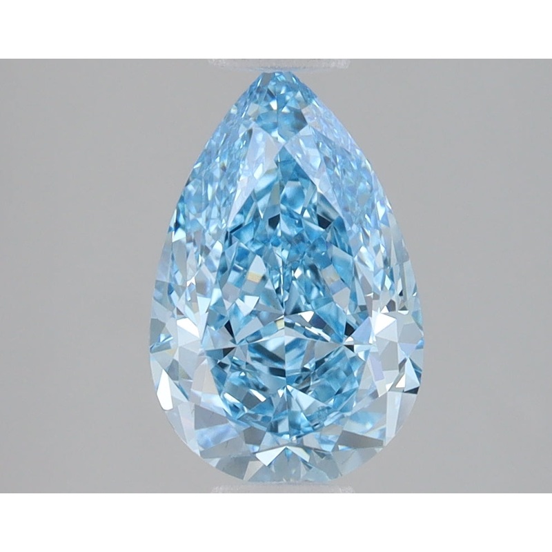2.04 Ct Pear Lab Diamond  Fancy Vivid Blue  VS1   IGI