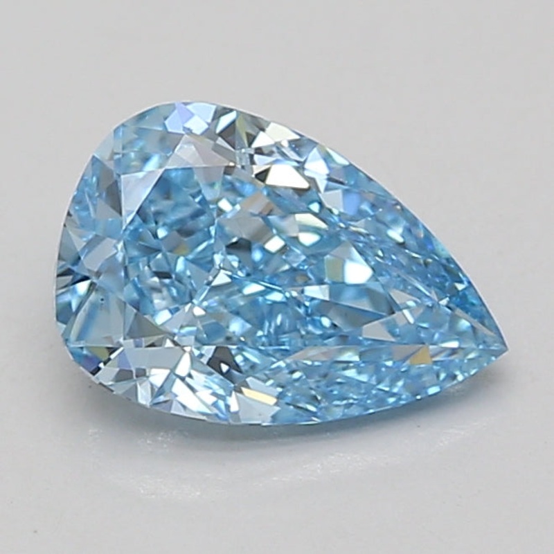 2.05 Ct Pear Lab Diamond  Fancy Vivid Blue  VS1   IGI