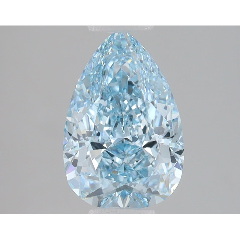 2 Ct Pear Lab Diamond  Fancy Intense Blue  VS1   IGI