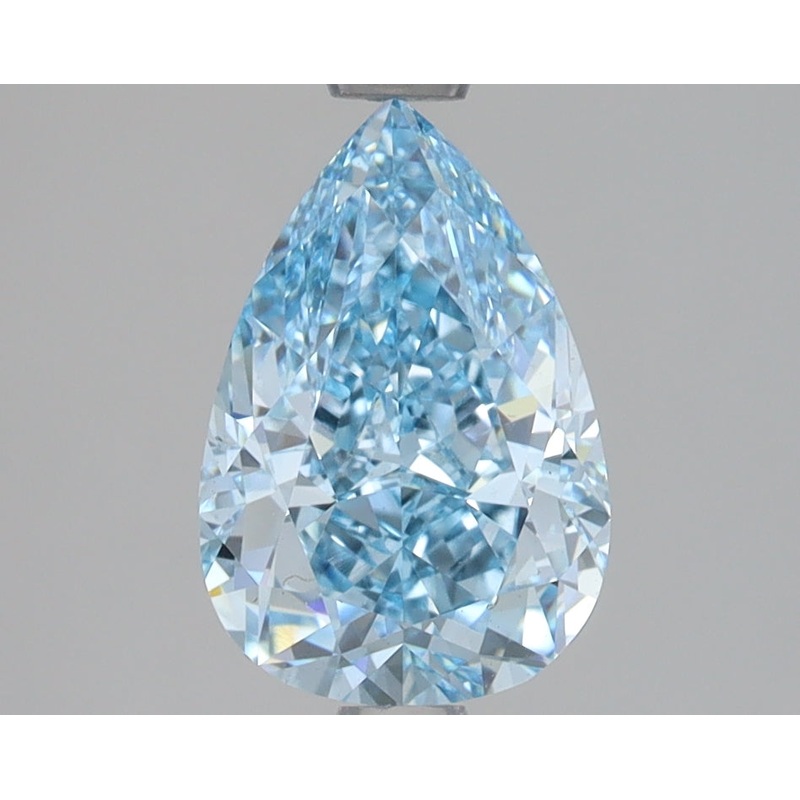 2 Ct Pear Lab Diamond  Fancy Vivid Blue  VS1   IGI