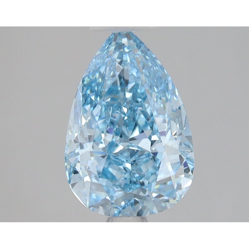2.07 Ct Pear Lab Diamond  Fancy Vivid Blue  VVS2   IGI