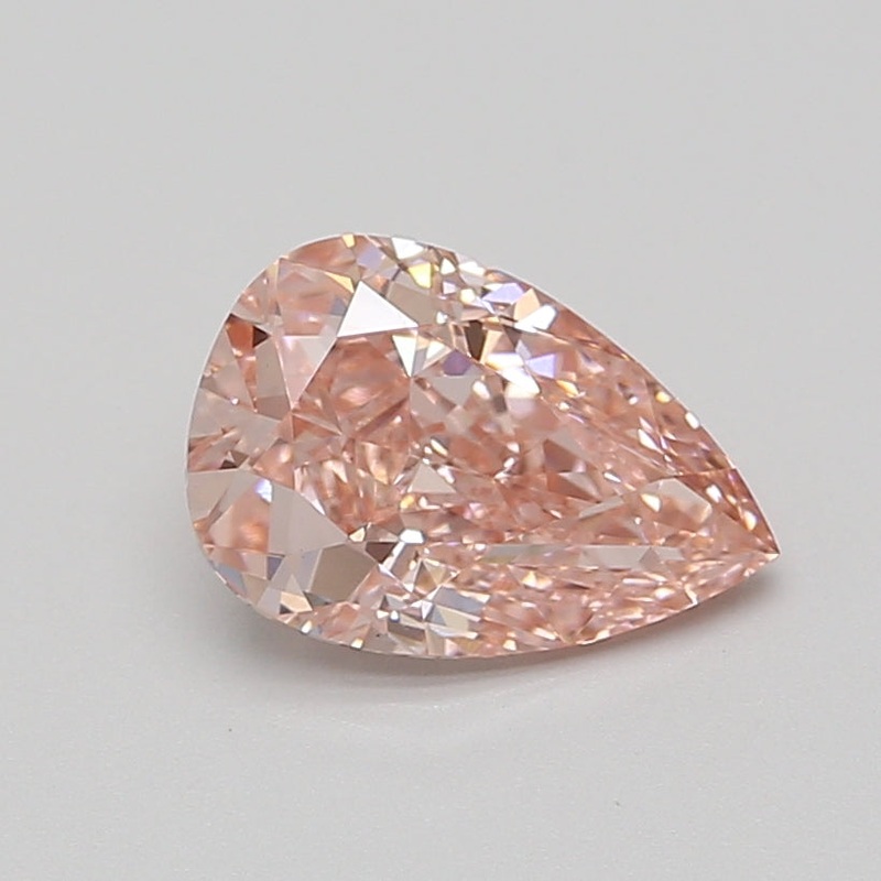 2.07 Ct Pear Lab Diamond  Fancy Vivid Pink  VS1   IGI