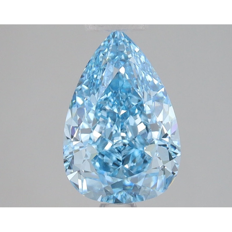 2.09 Ct Pear Lab Diamond  Fancy Vivid Blue  VS1   IGI