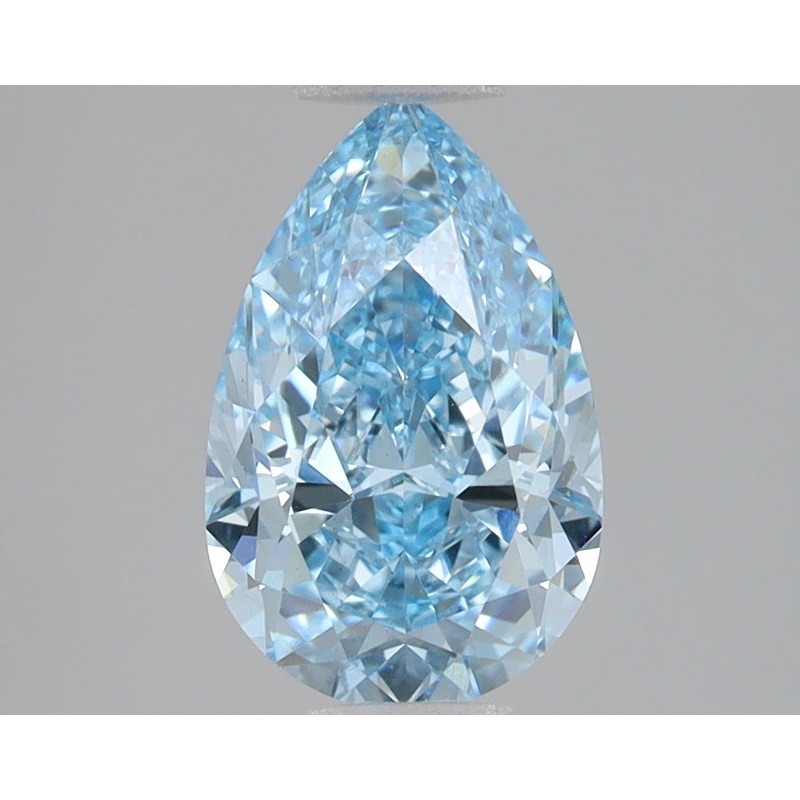 2.11 Ct Pear Lab Diamond  Fancy Vivid Blue  VS1   IGI