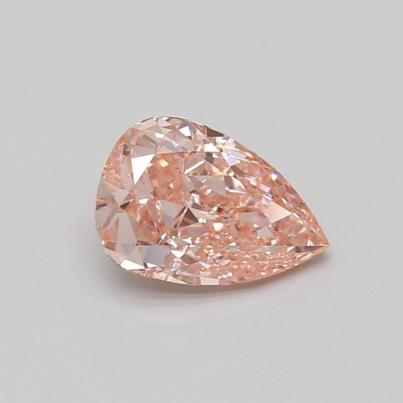 2.56 Ct Pear Lab Diamond  Fancy Vivid Pink  VVS2   IGI