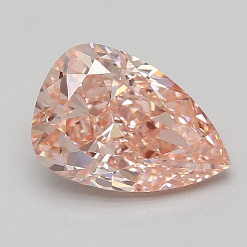 2.76 Ct Pear Lab Diamond  Fancy Vivid Pink  VS2   IGI
