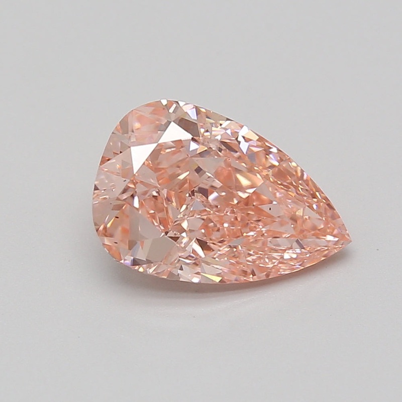 2.88 Ct Pear Lab Diamond  Fancy Vivid Pink  VS2   IGI