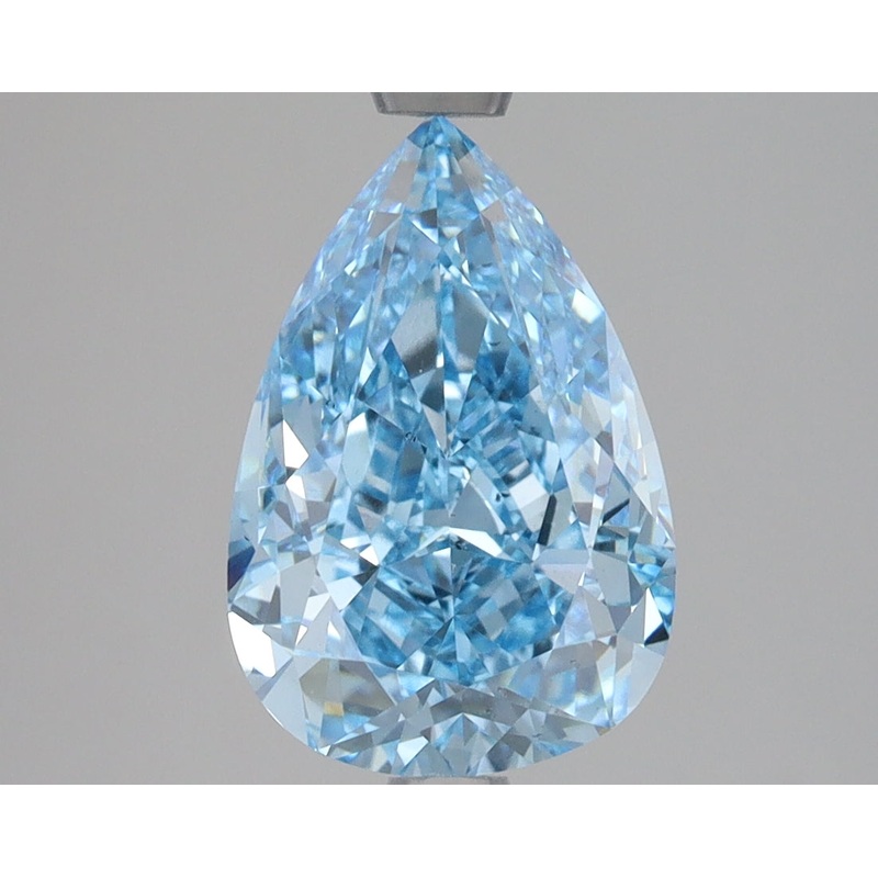 3.01 Ct Pear Lab Diamond  Fancy Vivid Blue  VS2   IGI