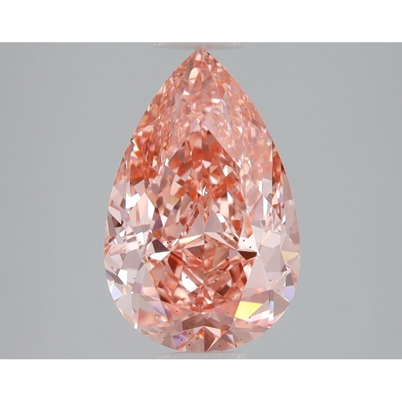 3.01 Ct Pear Lab Diamond  Fancy Vivid Pink  VS2   IGI