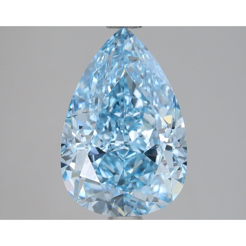 3.02 Ct Pear Lab Diamond  Fancy Vivid Blue  VS2   IGI