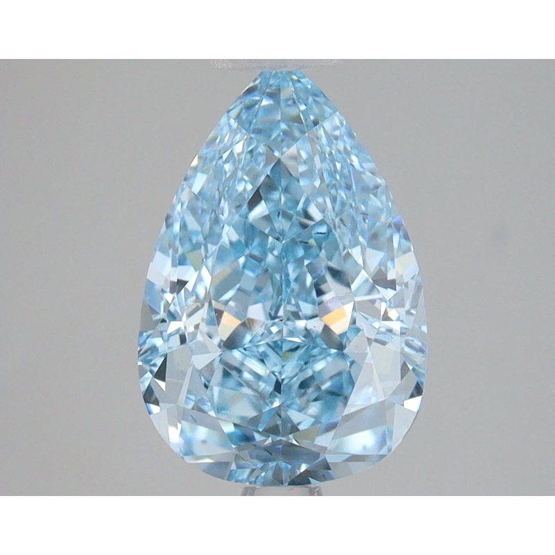 3 Ct Pear Lab Diamond  Fancy Vivid Blue  VS2   IGI