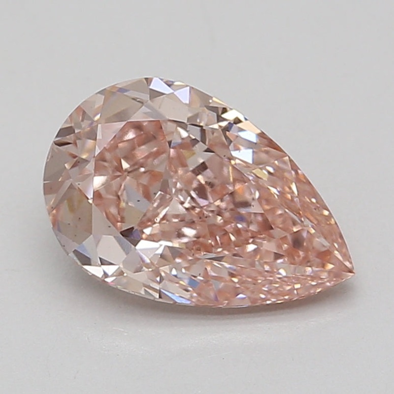3.05 Ct Pear Lab Diamond  Fancy Intense Pink  VS2   IGI