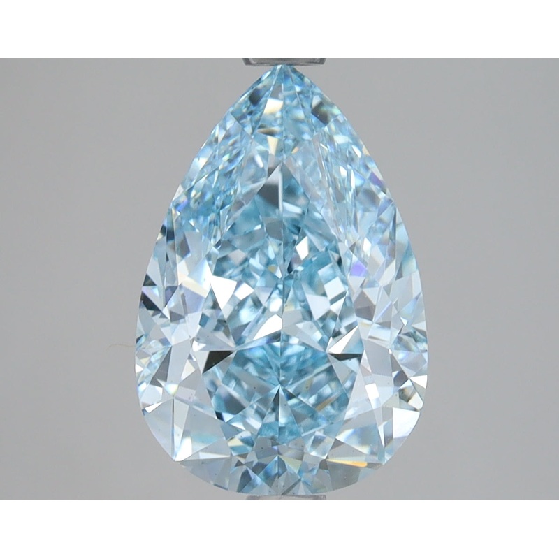 3.06 Ct Pear Lab Diamond  Fancy Vivid Blue  VS2   IGI