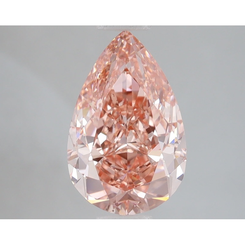 3.08 Ct Pear Lab Diamond  Fancy Vivid Pink  VS2   IGI