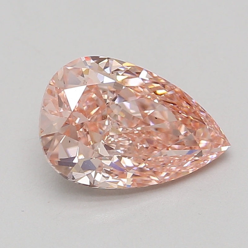 3.18 Ct Pear Lab Diamond  Fancy Vivid Pink  VS2   IGI