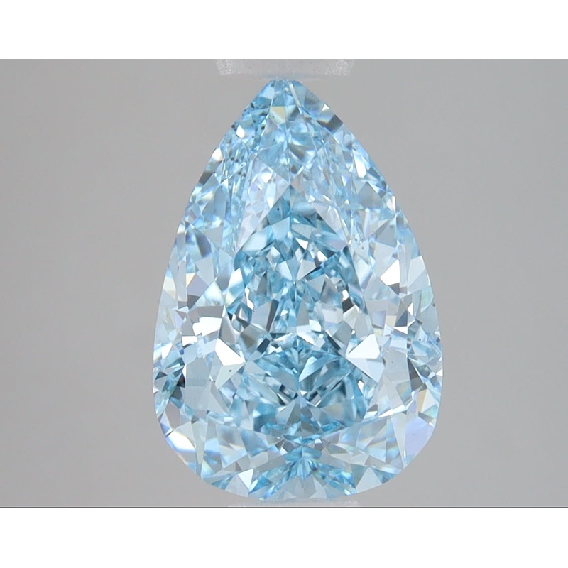 3.19 Ct Pear Lab Diamond  Fancy Vivid Blue  VS2   IGI