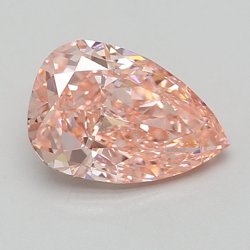 3.57 Ct Pear Lab Diamond  Fancy Vivid Pink  VS2   IGI